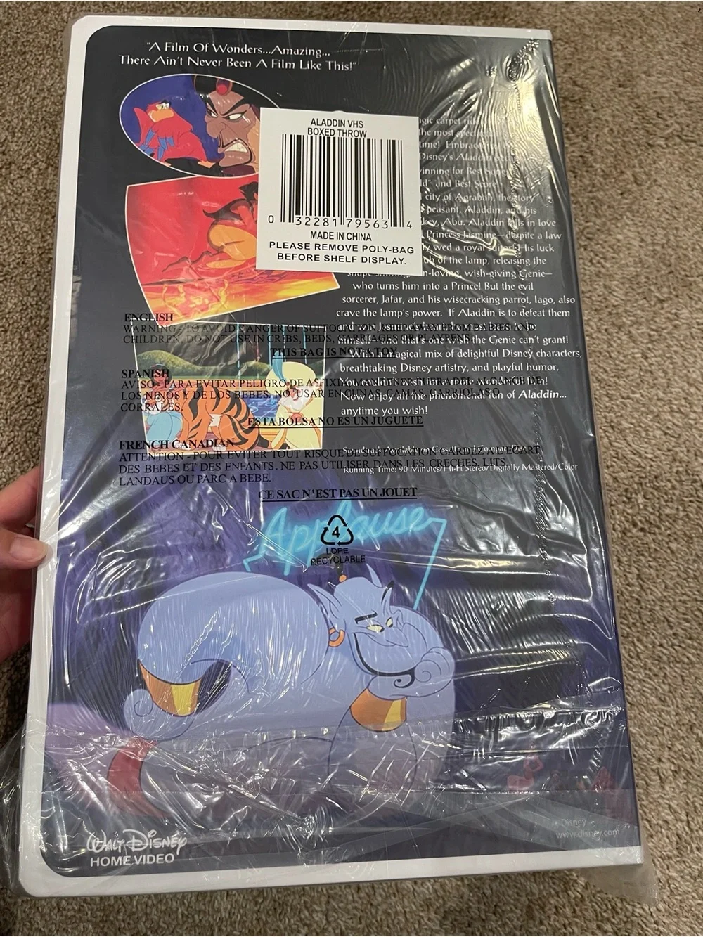 Disney Aladdin Kids Pajama Blanket - Multi-Color